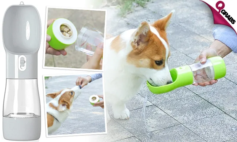 Multifunctional Food/Water Bottle for Pets!